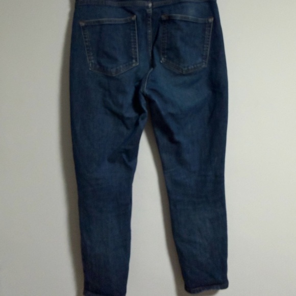 Everlane Women's Straight Leg Slightly Distressed Ankle Jeans in Dark Blue 31 - Picture 10 of 15